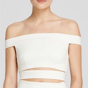 Nicholas white cropped top US size 2